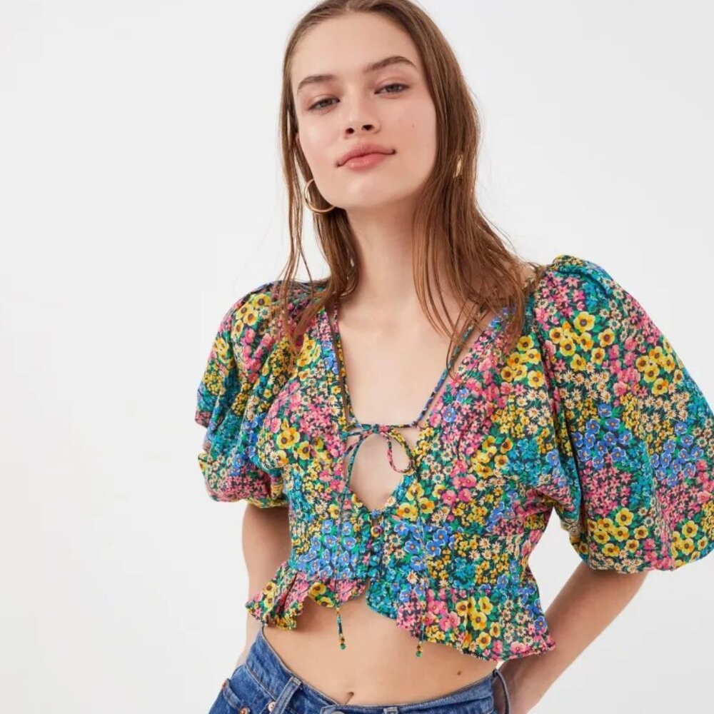 For Love And Lemons Ruth Crop Top NWT
